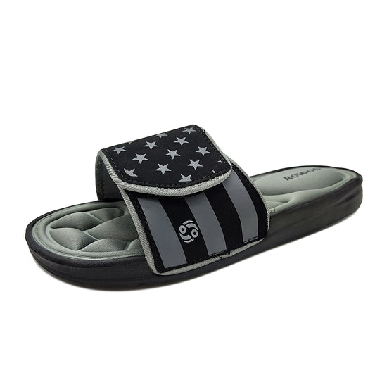 Men Slide Sandals Strip Star Memory Foam New Arrival