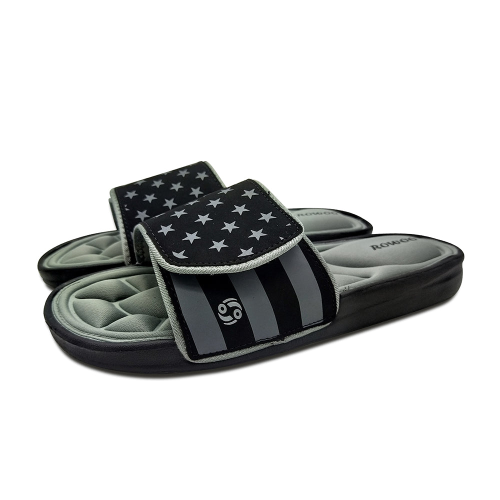 Men Slide Sandals Strip Star Memory Foam New Arrival