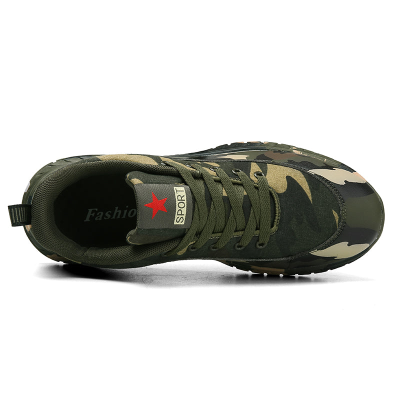 camouflage shoes men and women fly weave leisure running shoes military training sports shoes