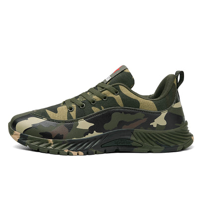 camouflage shoes men and women fly weave leisure running shoes military training sports shoes