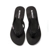 Rowoo Womens Summer High heels Flip Flops Fashion Decorative buckle sandals