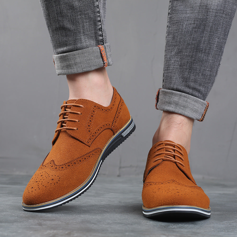 New men's black fashion men's shoes casual shoes