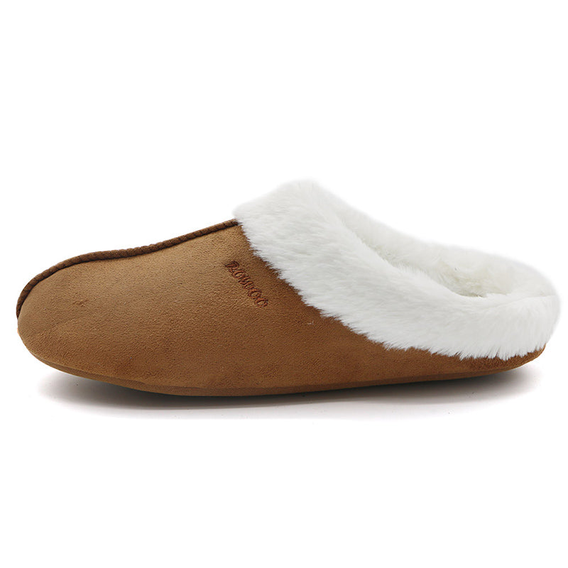 Men's/Women's Memory Foam Footed Slippers Thick Fur Suede Winter Sandals