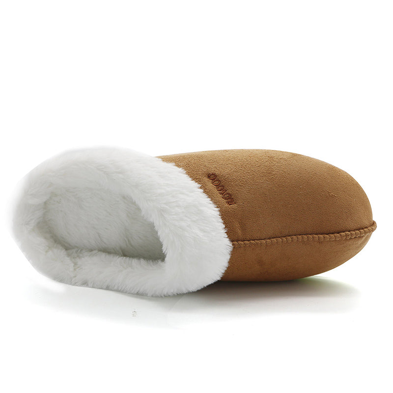 Men's/Women's Memory Foam Footed Slippers Thick Fur Suede Winter Sandals