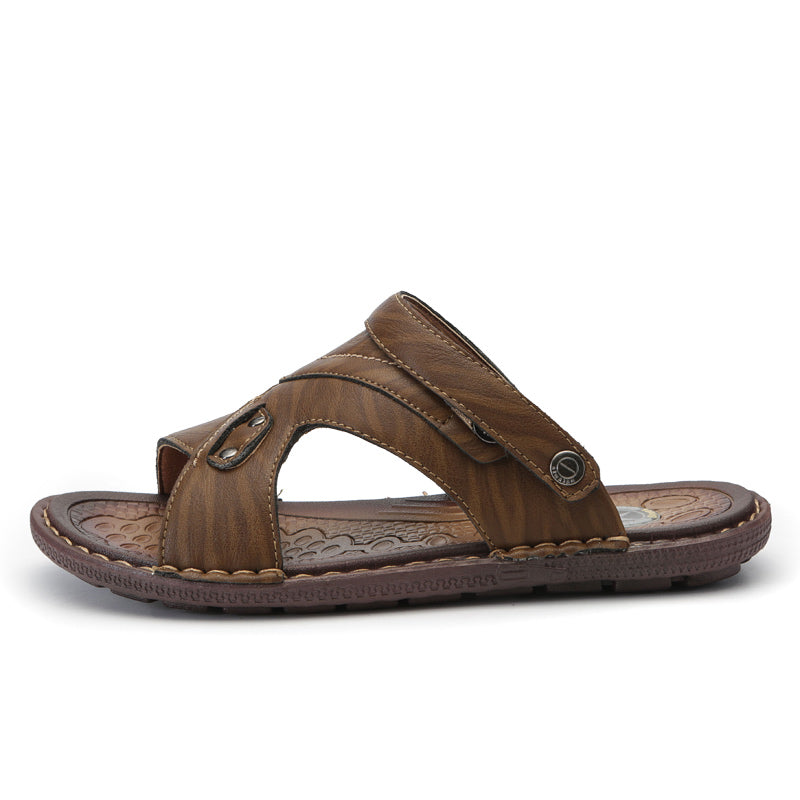 pu slide sandals for men