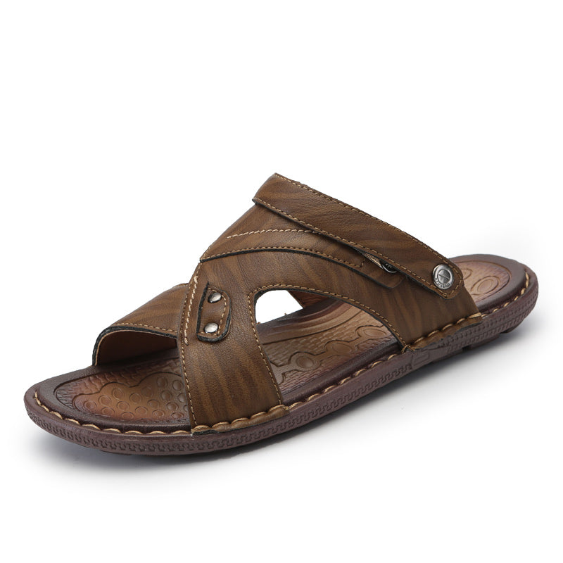 pu slide sandals for men