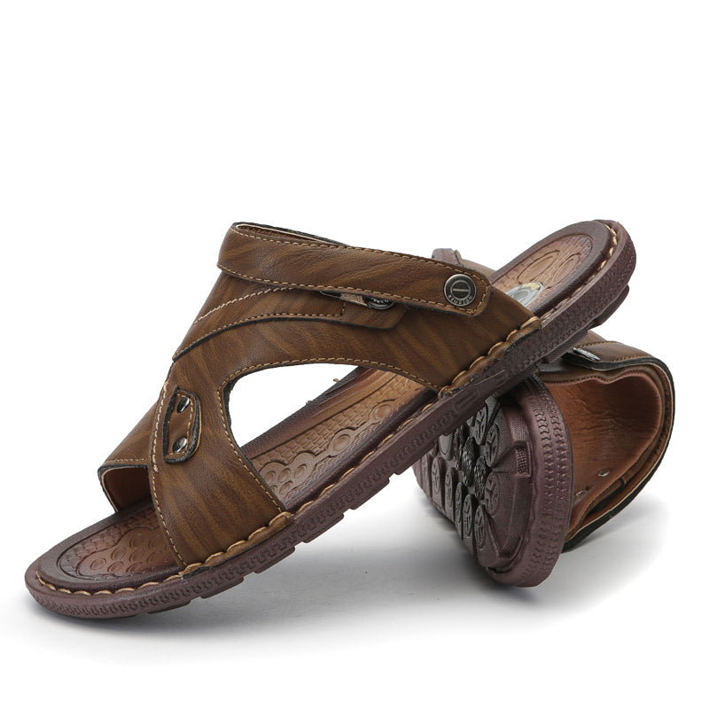 pu slide sandals for men